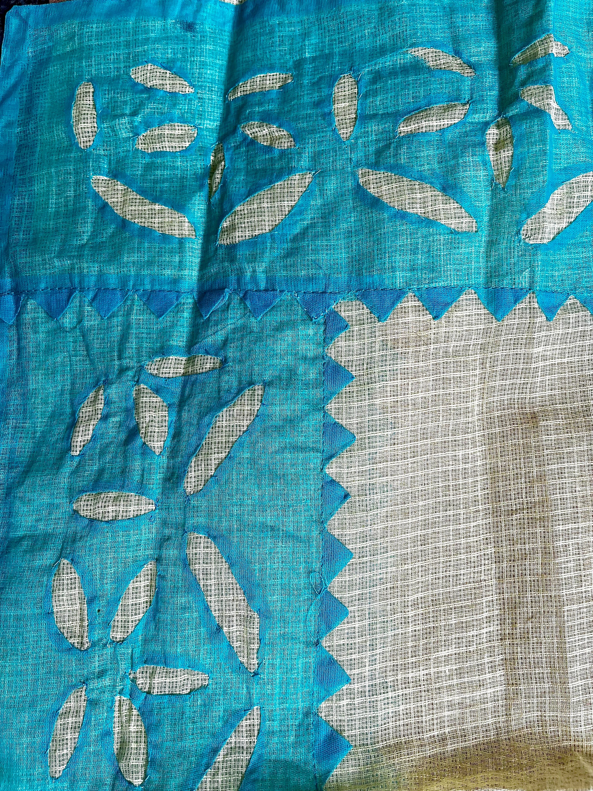 Lemon Yellow & Sea Green Color Cutwork Suit (Patchkari Edition)