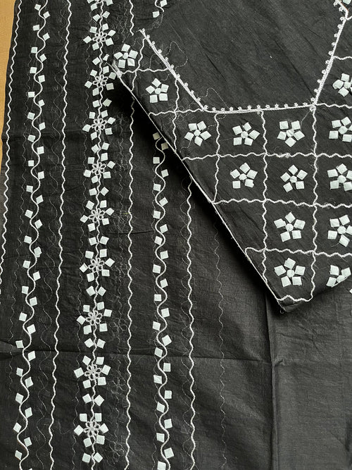 Black & White Check Design Suit (Patchkari Edition)