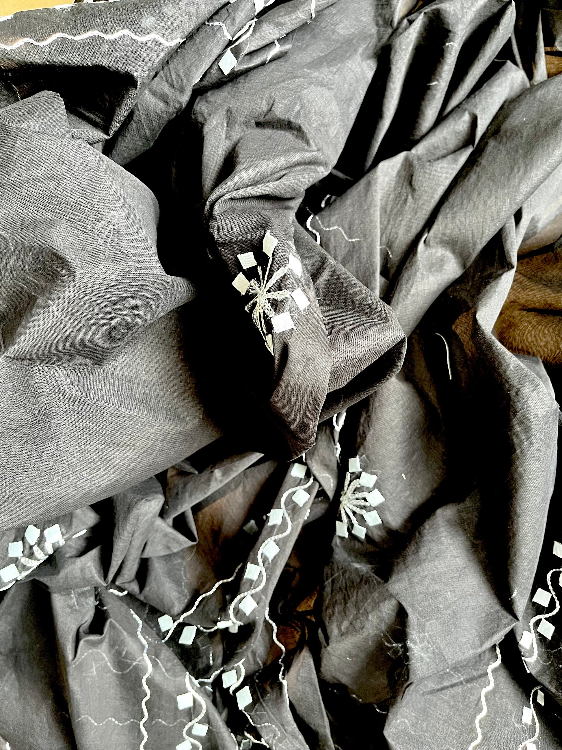 Black & White Check Design Suit (Patchkari Edition)