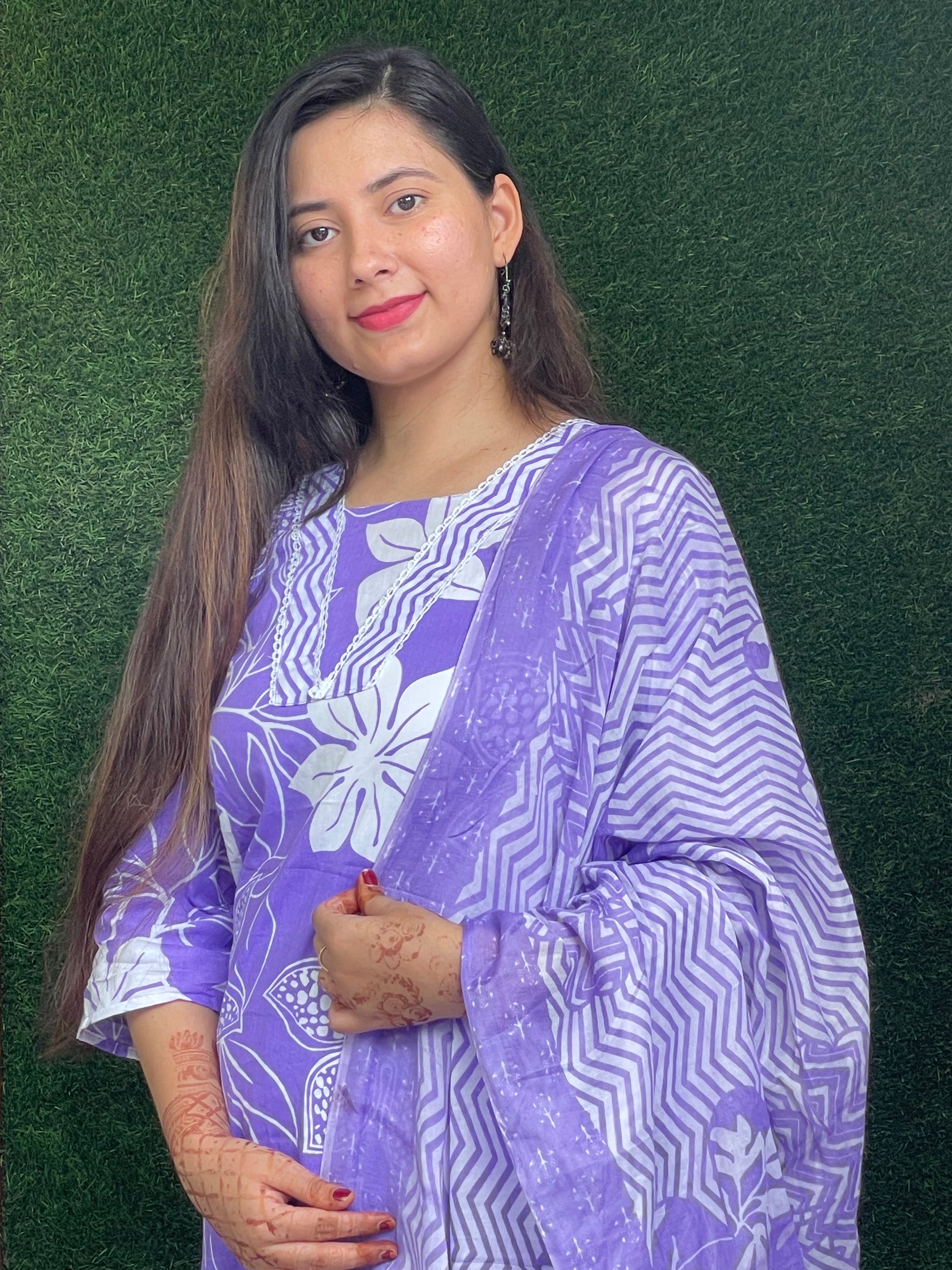 Casual wear Cotton Kurti With Straight Pant