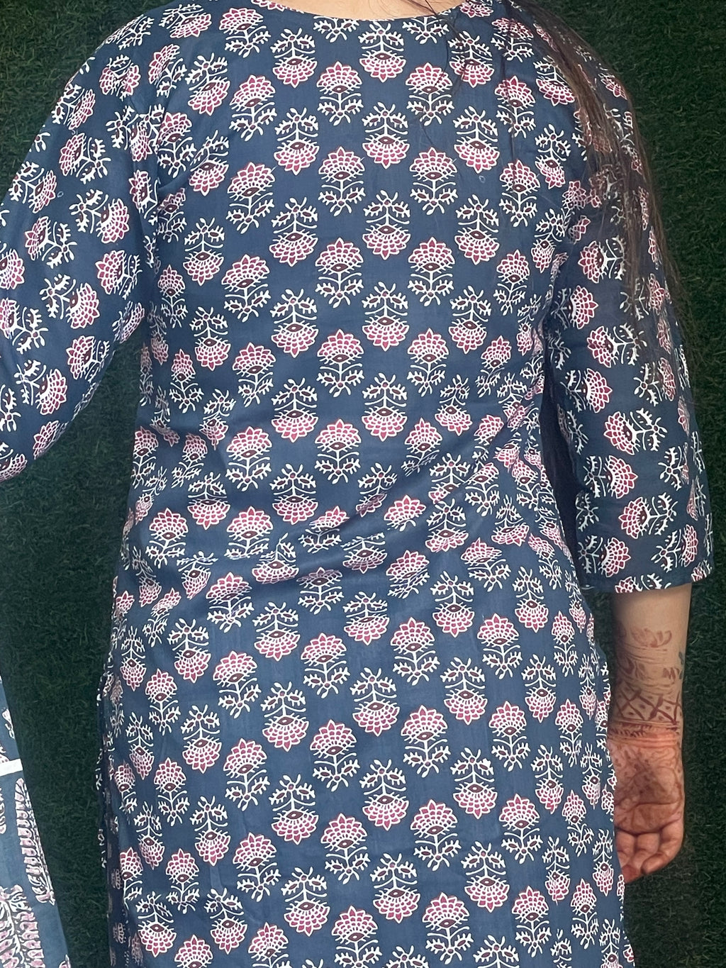 Casual wear Cotton Suit With Straight Pant And Dupatta