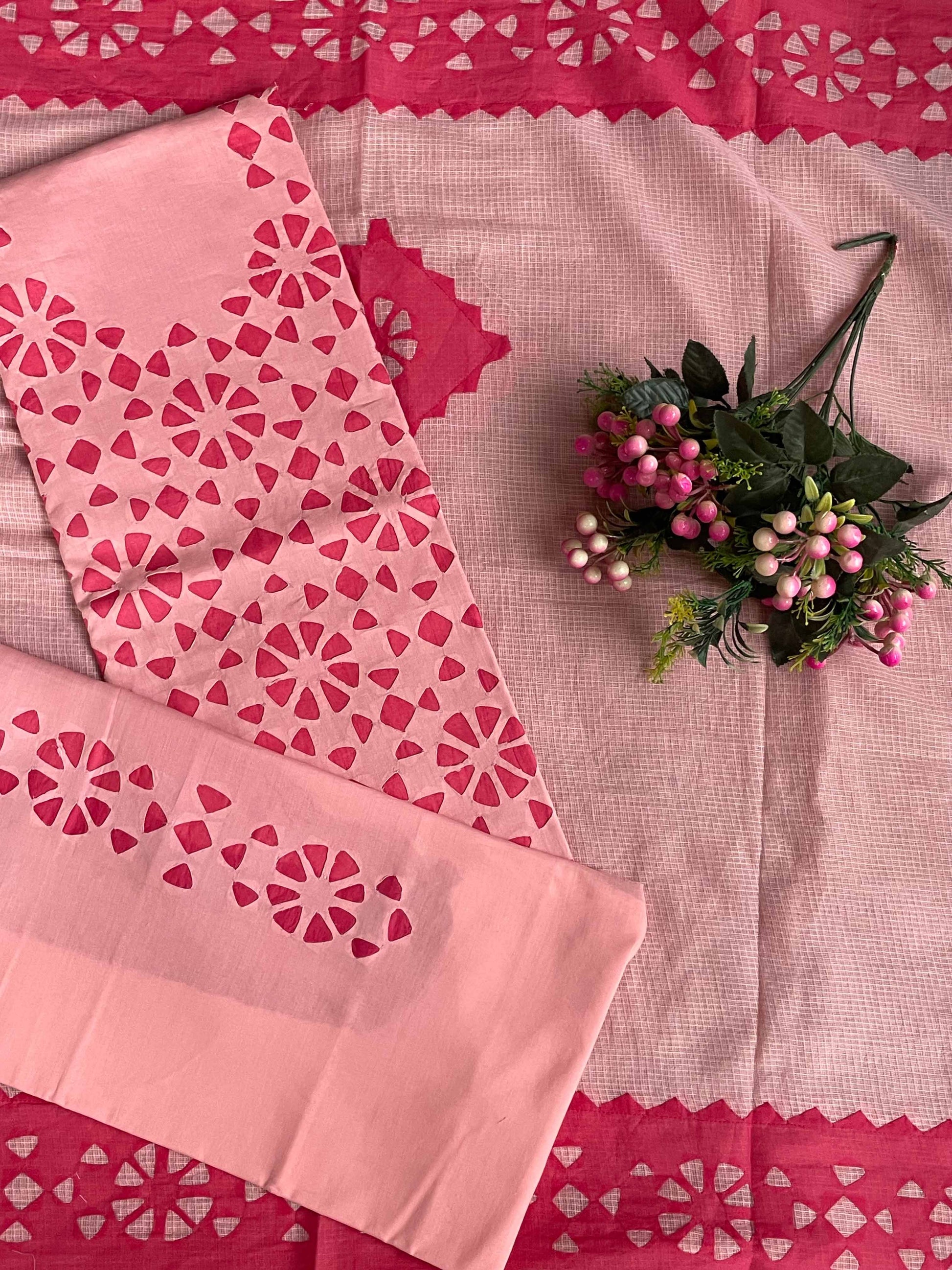 Gajari Suit with Cutting Patch Style (Patchkari Edition)