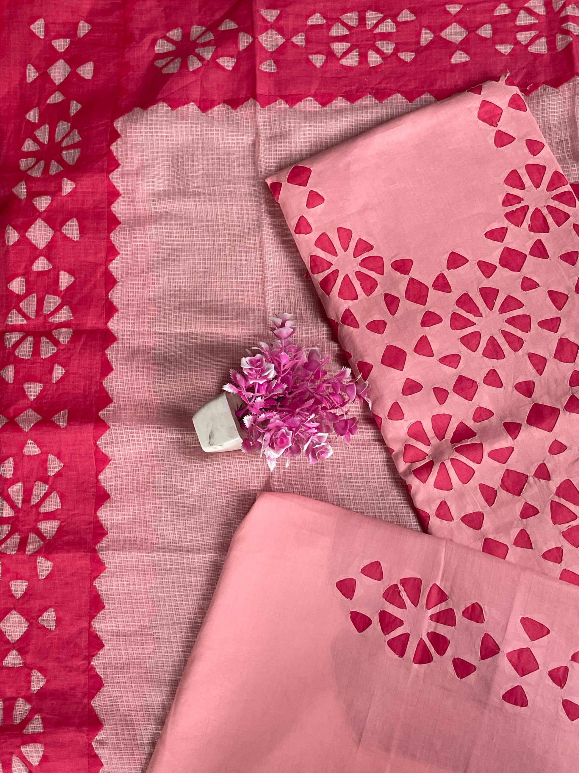 Gajari Suit with Cutting Patch Style (Patchkari Edition)