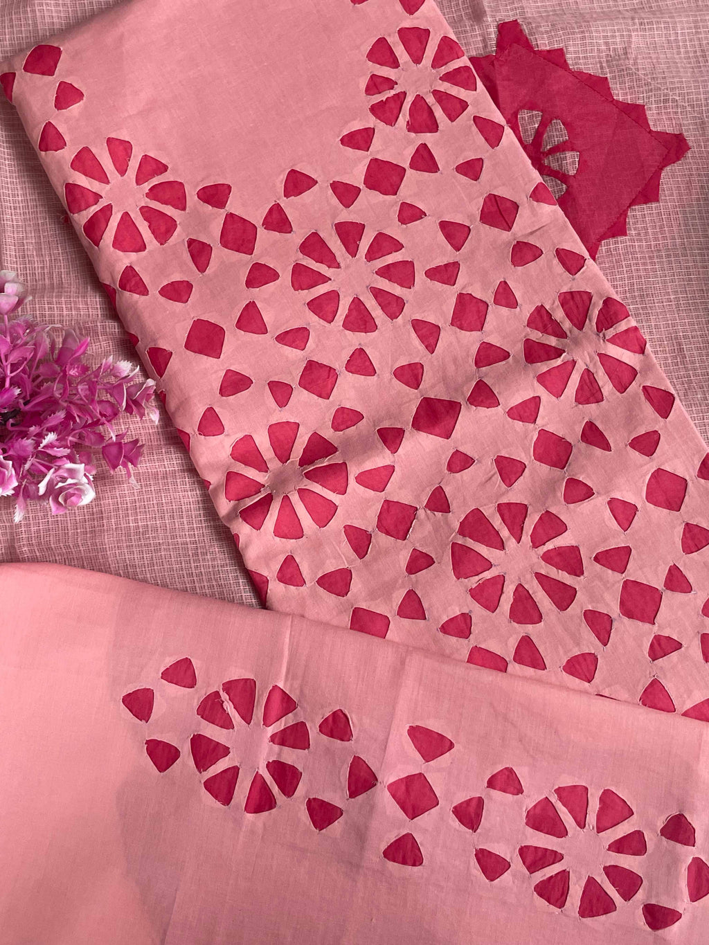 Gajari Suit with Cutting Patch Style (Patchkari Edition)