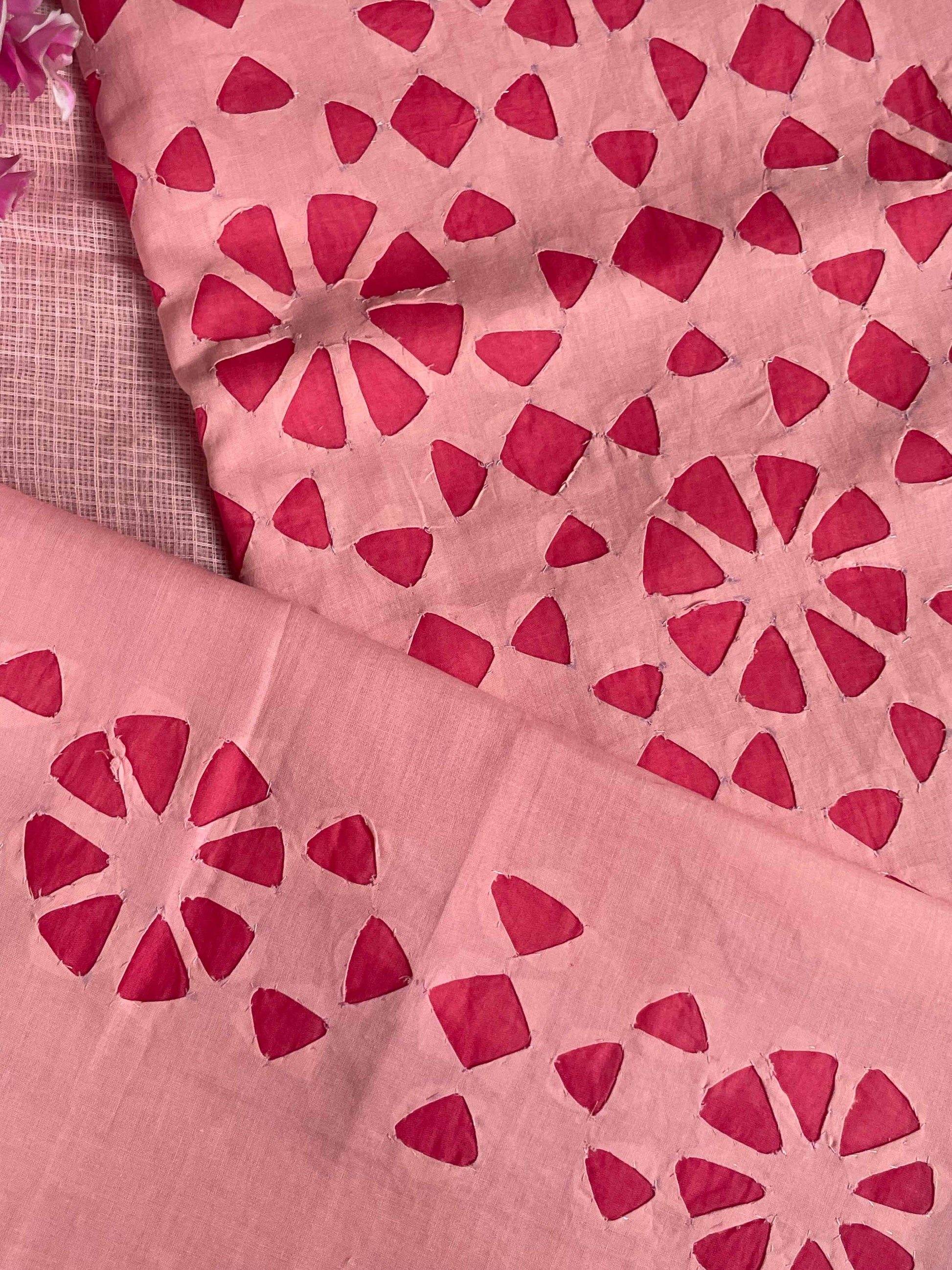 Gajari Suit with Cutting Patch Style (Patchkari Edition)