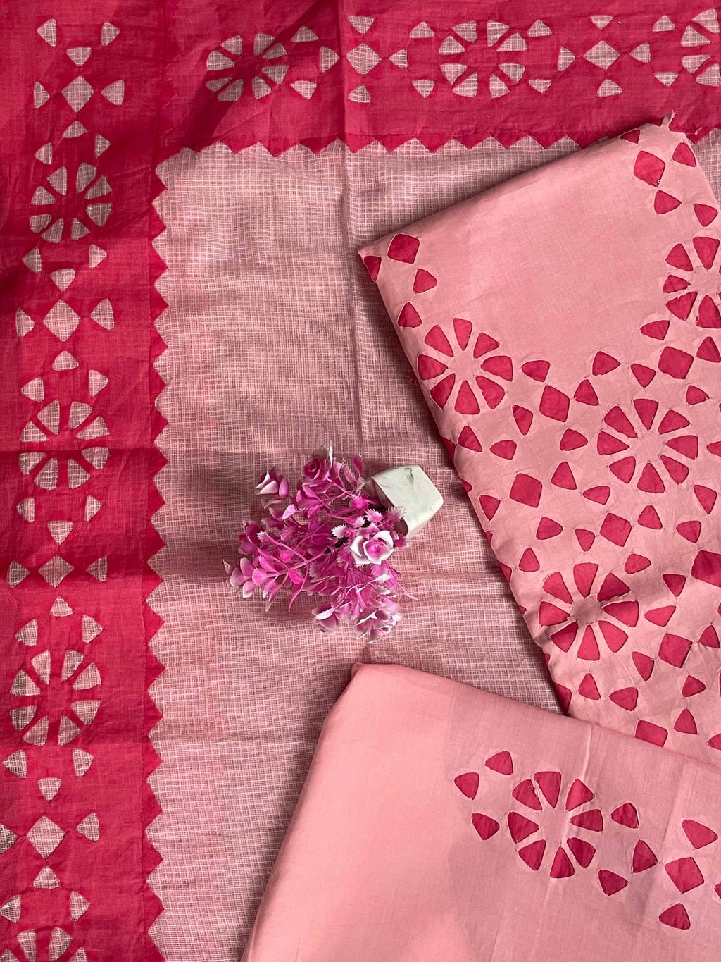 Gajari Suit with Cutting Patch Style (Patchkari Edition)