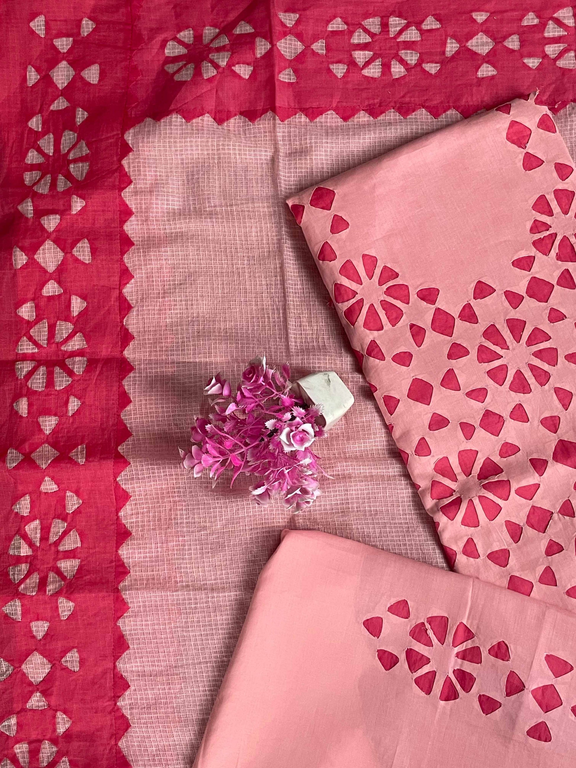 Gajari Suit with Cutting Patch Style (Patchkari Edition)